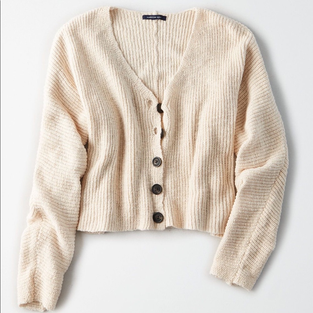 American Eagle Body Cropped Cardigan